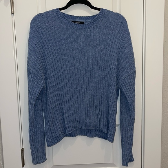 Forever 21 Sweaters - FOREVER 21 | blue chenille sweater | SIZE LARGE